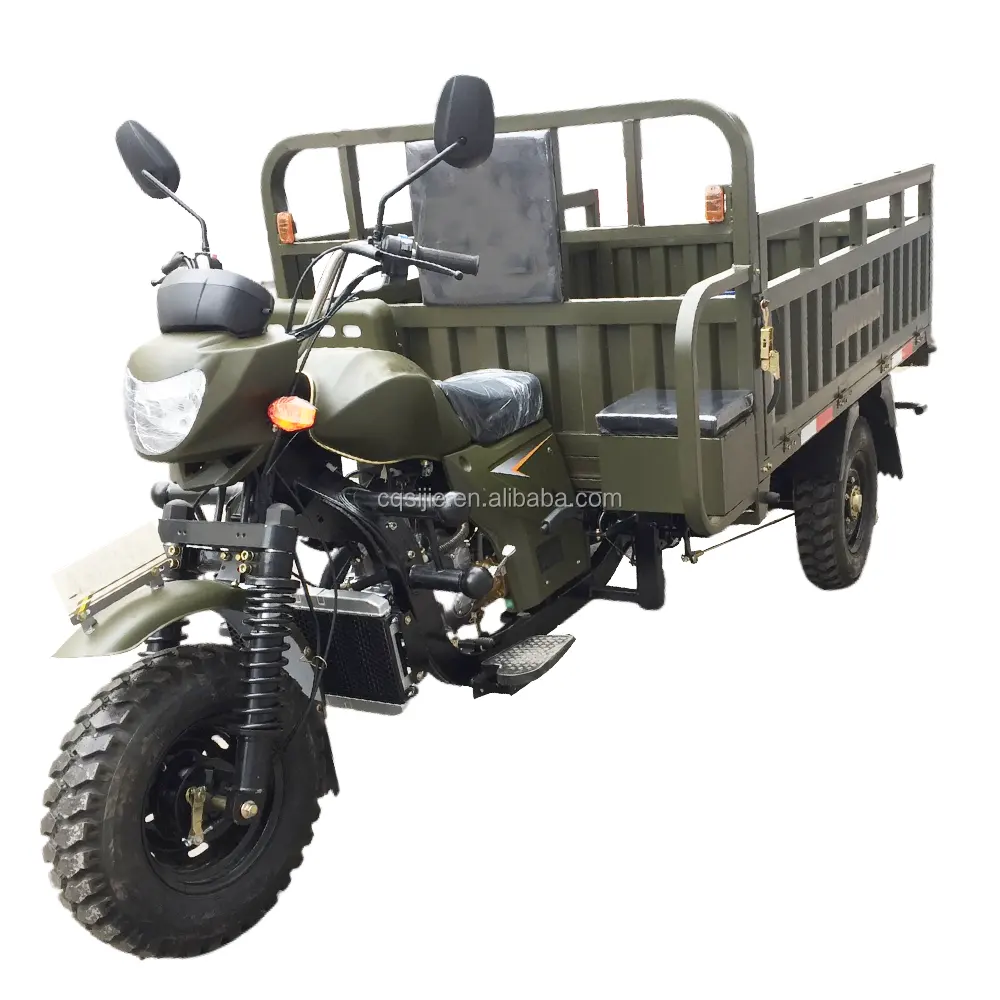 Consegna più venduta triciclo carico motorizzato tre ruote moto benzina trimoto moto carro