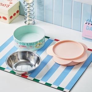 Bol pour chien en acier inoxydable de grande capacité anti-renversement, bol pour chien de grande taille, bol à nourriture lente pour animaux de compagnie, bol pour chat à domicile, fournitures pour chiens - Product Image 5