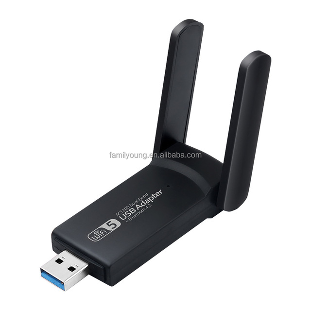 1300Mbps 5G 2.4Ghz Dual Band USB Wifi Adapter RTL8812BU Wireless Network Card With Blue-tooth 4.2 WIFI Receiver for PC Laptop