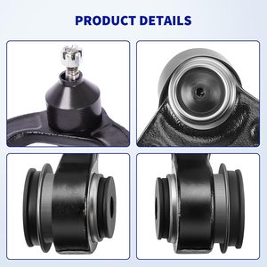 Bras de suspension supérieur avant avec rotule, neuf, garantie 12 mois, pour Chevy Silverado Sierra 1500 99-06, acier noir, 2-4 pouces - Product Image 2