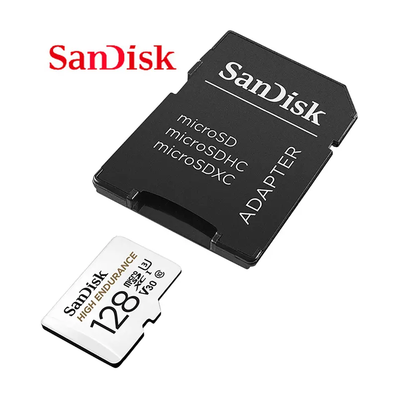 Sandisk HIGH ENDURANCE U3 V30 HD Memory Card SDXC Memory Card SD TF Flash Card 64GB 128GB 256GB for Monitor Video