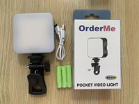 Support de téléphone portable AY-49D avec lumière de poche - Support lumineux dédié pour le streaming en direct - Éclairage pour la photographie et la vidéographie
