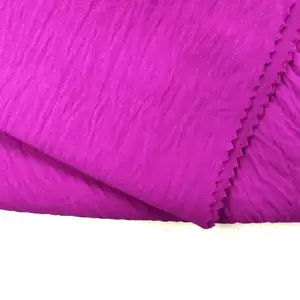 슈퍼 CEY 100 폴리에스터 크링크 기류 크레페 180D 드레스 보라색 크레이프 쉬폰 원단에 대한 염색 원단