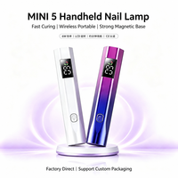Lampe à ongles UV LED professionnelle portable avec écran LCD, 3 perles LED UV et offre de gros