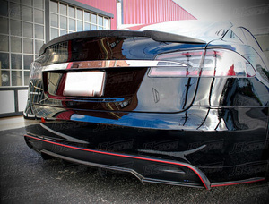 REVOZ สไตล์คาร์บอนไฟเบอร์ด้านหลัง DIFFUSER สำหรับ 2014-2016 <span class=keywords><strong>TESLA</strong></span> รุ่น <span class=keywords><strong>S</strong></span> - Product Image 3