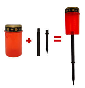 <span class=keywords><strong>Bougie</strong></span> <span class=keywords><strong>LED</strong></span> sans flamme Kanlong, étanche, à énergie solaire ou à piles, effet vacillant, <span class=keywords><strong>pour</strong></span> cimetière - Product Image 6