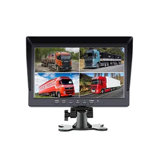 10.1 inch 4 split record display Digital TFT LCD Monitor 1024*600 portable car rearview mirror video Car lcd monitor