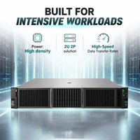 Komputer Intel Xeon CPU GPU AI NAS Penyimpanan HPE ProLiant DL380 Gen11 2U Rack Server untuk Perusahaan