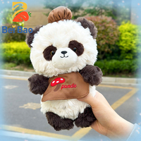 EN STOCK Nouveau Peluche de 8 pouces pour machine à griffes, Peluche d'animal en peluche souple, Panda Chef brodé