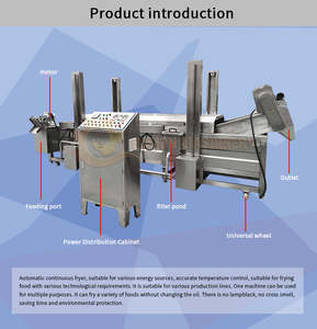 Friteuse industrielle d'aliments à chauffage automatique au gaz pour snack-viande - Product Image 4