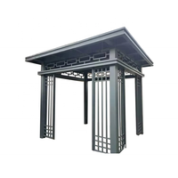 Pergola en aluminium Nouveau style chinois Pergola en aluminium résistante aux intempéries Pergola en aluminium Protection contre la pluie