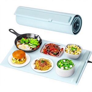 Plaque chauffante carrée pliable en silicone Dierjia, portable, petite, pour la maison, avec température réglable, en silicone. - Product Image 1