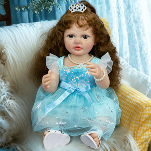 <span class=keywords><strong>Muñecas</strong></span> Reborn Kindure de 22 Pulgadas, <span class=keywords><strong>Muñecas</strong></span> de Cuerpo Suave, <span class=keywords><strong>Muñecas</strong></span> Grandes con Piel Pintada en 3D, Bebés Realistas, Juguetes de <span class=keywords><strong>Muñecas</strong></span> Reborn - Product Image 2