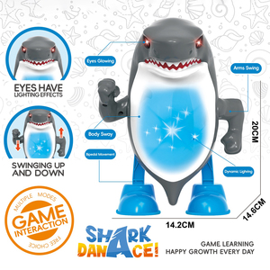 <span class=keywords><strong>Jouet</strong></span> <span class=keywords><strong>robot</strong></span> <span class=keywords><strong>requin</strong></span> dansant électrique avec musique dynamique, lumières LED clignotantes et bras mobiles pour enfants, jeu interactif et amusant - Product Image 2