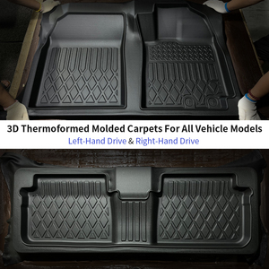 Alfombrillas Resistentes y Duraderas para Auto, Revestimiento para Maletero, Alfombrillas para Piso de Auto, 3 Piezas para <span class=keywords><strong>Fiat</strong></span> Mobi 2016-2024 - Product Image 2