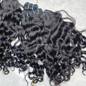 Gran oferta, cabello camboyano natural crudo de grado 12A, cutícula sin procesar, alineado, <span class=keywords><strong>onda</strong></span> suelta, paquetes de tejido de cabello virgen de 10 "-30" - Product Image 2