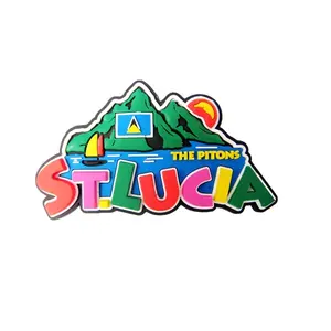 Recuerdo turístico suave Logotipo de refrigerador de goma personalizado Imán de silicona 3D personalizado Imán de nevera de PVC