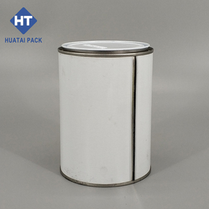 1L (D108mm * H130mm) Tapa <span class=keywords><strong>de</strong></span> palanca tripletita Lata <span class=keywords><strong>de</strong></span> metal con <span class=keywords><strong>interior</strong></span> sin forro y lata <span class=keywords><strong>de</strong></span> <span class=keywords><strong>pintura</strong></span> redonda exterior <span class=keywords><strong>blanca</strong></span> - Product Image 3