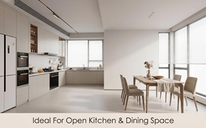Ensemble d'armoires de cuisine modernes en bois blanc, contreplaqué et MDF, livraison gratuite en 48 heures, pour appartement, fabriqué en Chine, meubles - Product Image 6