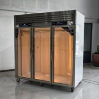 Réfrigérateur de présentation de viande de bœuf de haute qualité, armoire réfrigérée pour viande vieillie, chambre froide de stockage et de présentation de viande suspendue