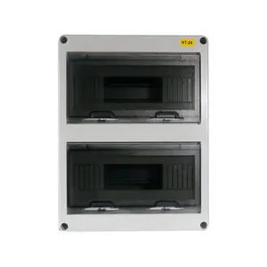 HT Series 24 way IP65 waterproof plastic distribution box/ db box electrical distribution