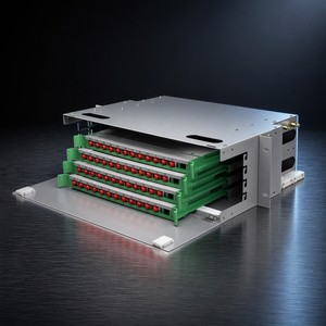 Panel de Conexiones de Fibra Óptica de 48 Puertos, Caja ODF, Gabinete de Distribución de Red para Gestión de Fibra Óptica en Telecomunicaciones - Product Image 1