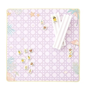 <span class=keywords><strong>Tapis</strong></span> <span class=keywords><strong>de</strong></span> Mahjong Premium <span class=keywords><strong>pour</strong></span> Jeux <span class=keywords><strong>de</strong></span> <span class=keywords><strong>Cartes</strong></span> et <span class=keywords><strong>de</strong></span> Poker, Mini <span class=keywords><strong>Tapis</strong></span> Vert en Cane avec Bords Cousus - Product Image 6