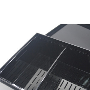 Humidor à <span class=keywords><strong>cigares</strong></span> <span class=keywords><strong>en</strong></span> acrylique noir givré écologique au design moderne avec 3 séparateurs pour le rangement et l'organisation - Product Image 4