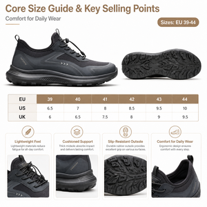 <span class=keywords><strong>Scarpe</strong></span> Casual da <span class=keywords><strong>Uomo</strong></span> Nere in Mesh con Lacci Veloci, Dettaglio Chevron Dorato, Suola Intersuola Chunky Scanalata e Suola a Zoccolo - Product Image 3