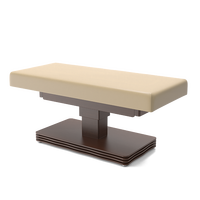 Table de soin électrique réglable à colonne unique de style moderne CNF pour tatouage, esthétique et spa, idéale pour salon, en bois