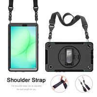 Étui robuste pour tablette Samsung Tab A11 8,7 pouces SM-X133 avec support rotatif à 360°, protection antichoc pour appareil photo, pare-chocs en PC