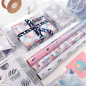 Alta calidad, venta al por mayor, 80g, papel tisú metálico para el Día de San Valentín, 43*300cm, regalo, embalaje personalizado de lujo, rollo de papel de regalo - Product Image 6