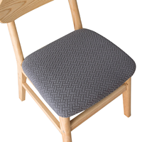 Housse de tabouret en velours élastique prête à être expédiée, motif à carreaux, polyester, spandex, extensible, protège-siège pour chaise de salle à manger, décoration de la maison, hôtel