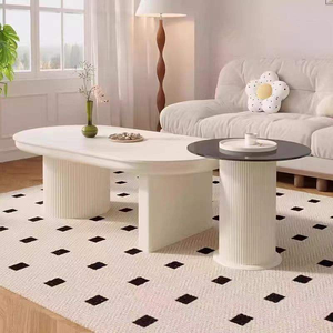Ensemble <span class=keywords><strong>de</strong></span> tables basses <span class=keywords><strong>de</strong></span> salon 2026 <span class=keywords><strong>blanc</strong></span>, luxueux, sophistiqué, moderne, écologique, durable, à <span class=keywords><strong>prix</strong></span> abordable et haut <span class=keywords><strong>de</strong></span> gamme - Product Image 1