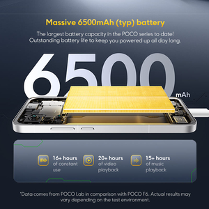 POCO F7 5G รุ่น Global สมาร์ทโฟน Octa Core LTE Snapdragon 8s Gen 4 หน้าจอ 6.8 นิ้ว แบตเตอรี่ 6000mAh จอ AMOLED 1.5K กล้อง 50MP พร้อม OIS NFC รองรับชาร์จไว 90W - Product Image 3