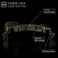 Diffuseur de pare-chocs arrière en fibre de carbone 3D pour BMW Série 4 G23 Cabriolet 430i 425i 2021 2022, lèvre de pare-chocs arrière style M, amélioration
