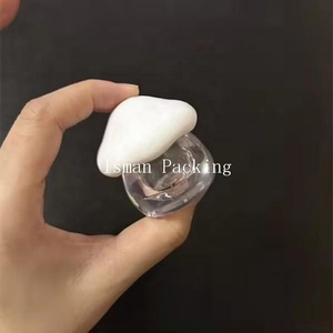 Baume à lèvres en forme <span class=keywords><strong>de</strong></span> champignon blanc <span class=keywords><strong>de</strong></span> luxe ISMAN 10g, <span class=keywords><strong>pot</strong></span> mignon pour crème, emballage cosmétique en plastique PS, vente en gros, marque privée - Product Image 2
