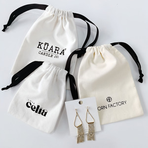 Sac blanc personnalisé imprimé avec logo, sac à main en coton naturel, sacs anti-poussière, sac de luxe personnalisé, pochette pour chaussures, sac anti-poussière pour bottes - Product Image 3