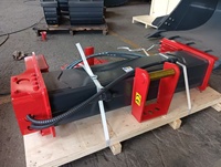 Offre Spéciale : Fendeuse de bûches SLN, attache hydraulique pour excavatrice, 5-8 tonnes, forte force de fendage, moteur, processeur de bois de chauffage pour entrepreneur