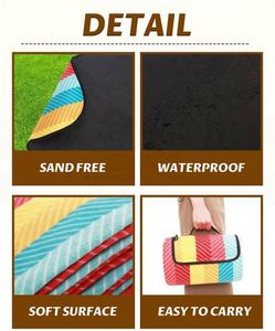 Manta de Playa Plegable Grande, Colorida y Económica, Resistente a la Arena, para Picnic y Viajes al Aire Libre - Product Image 3