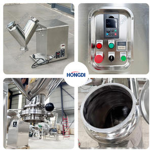 <b>Small</b> Stainless Steel V Type Powder <b>Mixer</b> with Motor for Dry Powder and Chemicals Mixing - Product Image 5