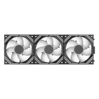 Ventilateur carré LED RGB tout-en-un 5V avec contrôle PWM intégré pour boîtier d'ordinateur et système de refroidissement liquide