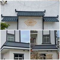 Résine synthétique ignifuge à vie style chinois matériaux de construction tuile traditionnelle japon vieille maison feuille de toit antique