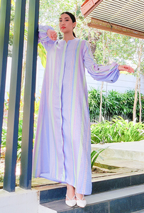 SIPO Eid-caftán musulmán de Dubái para mujer, caftán marroquí, venta al por mayor en Vietnam, ropa modesta - Product Image 6
