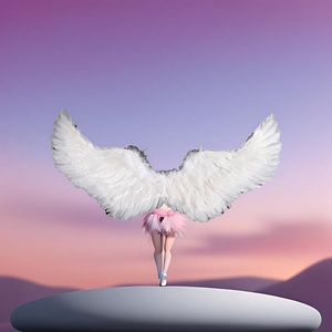 Costume d'ailes d'<span class=keywords><strong>ange</strong></span> en plumes pour filles <span class=keywords><strong>et</strong></span> adultes - Accessoires de mariage, <span class=keywords><strong>déguisement</strong></span>, performance, jeu parent-enfant - Product Image 3