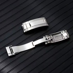 Boucle coulissante de luxe pour R-olex <span class=keywords><strong>Daytona</strong></span> sous boucles ajustées en <span class=keywords><strong>acier</strong></span> inoxydable fermoir de bracelet de montre bouton en métal 16*9mm - Product Image 1