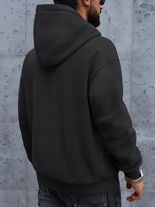 Sudadera con Capucha Oversize para Hombre, de Forro Polar, con Cordón y Bolsillos, Ideal para Otoño e Invierno - Product Image 4