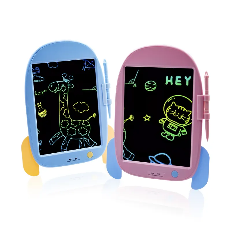 Kinder Draagbare Elektronische Cartoon Speelgoed Pad Lcd Tekening Tablet Digitale Notitie Smart Schrijfbord Kids Sd Met Slot Sleutel