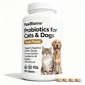 Tabletas masticables de probióticos para mascotas hechas a medida para perros y gatos que promueven el bienestar intestinal y la inmunidad diaria - Product Image 3