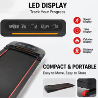 Caminadora Plegable ZB-T40A con Potencia Máxima de 1.5HP, Pantalla LED, Velocidad de 6km/h, Equipo de Fitness para el Hogar, Compatible con OEM y ODM